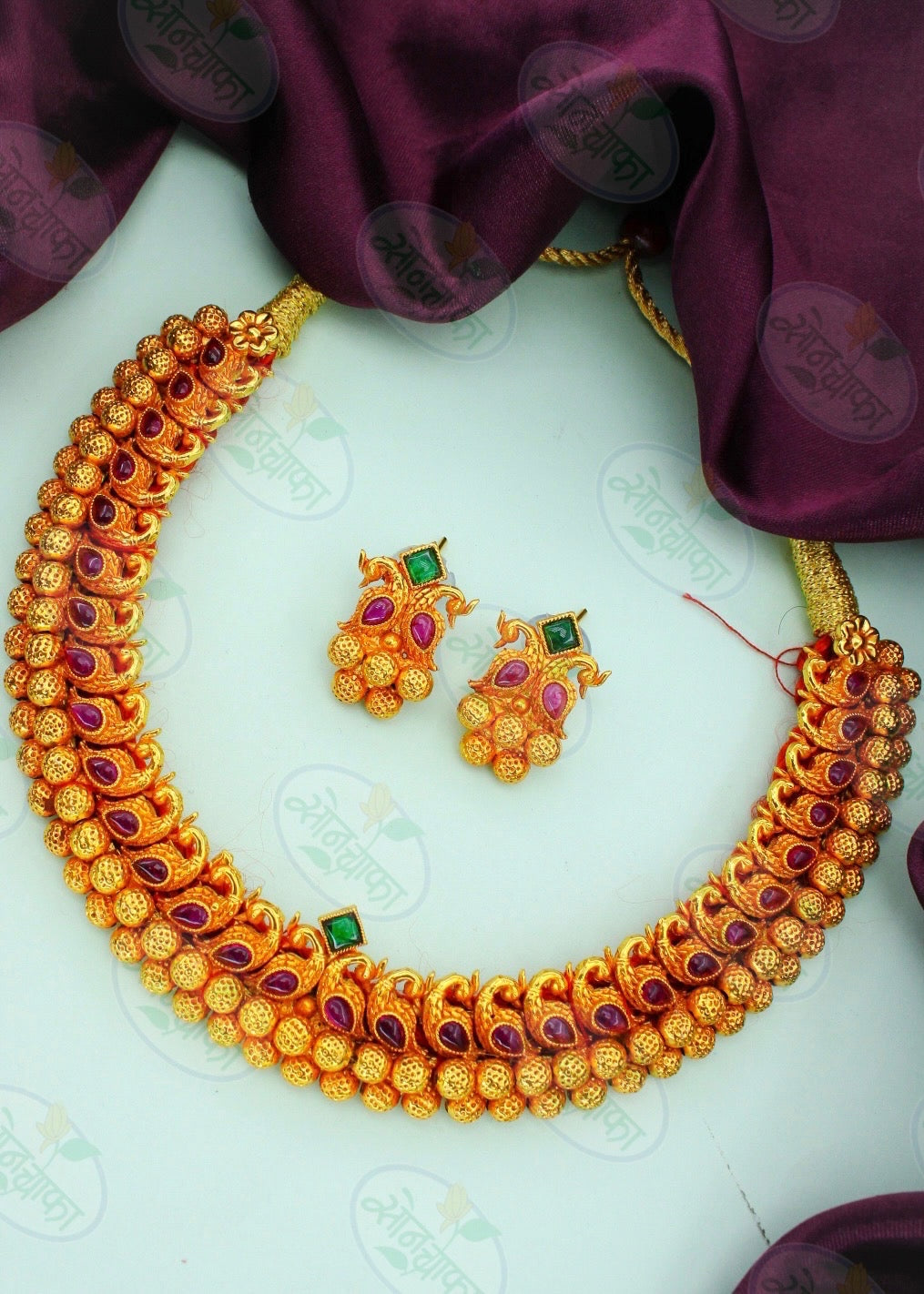 MAJESTIC PEACOCK DESIGNER NECKLACE