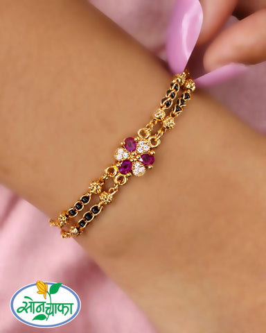 BEAUTIFUL GOLDEN BEADS BRACELATE