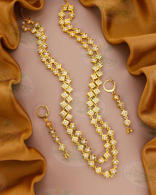 FANCY PEARL BEADS NECKLACE