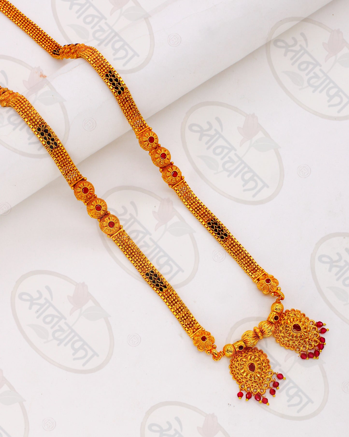 DESINGER BLACK BEADS MANGALSUTRA