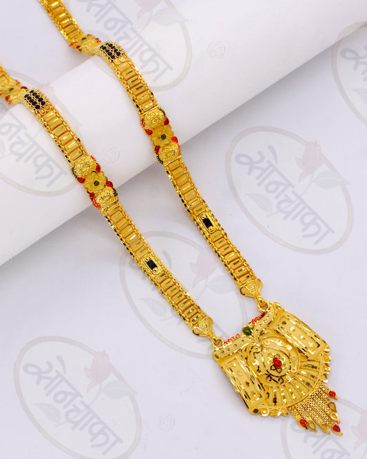 FANCY GOLD PLATED MANGALSUTRA
