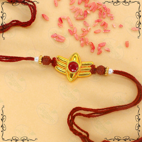 ARTISTIC GOLDEN RAKHI