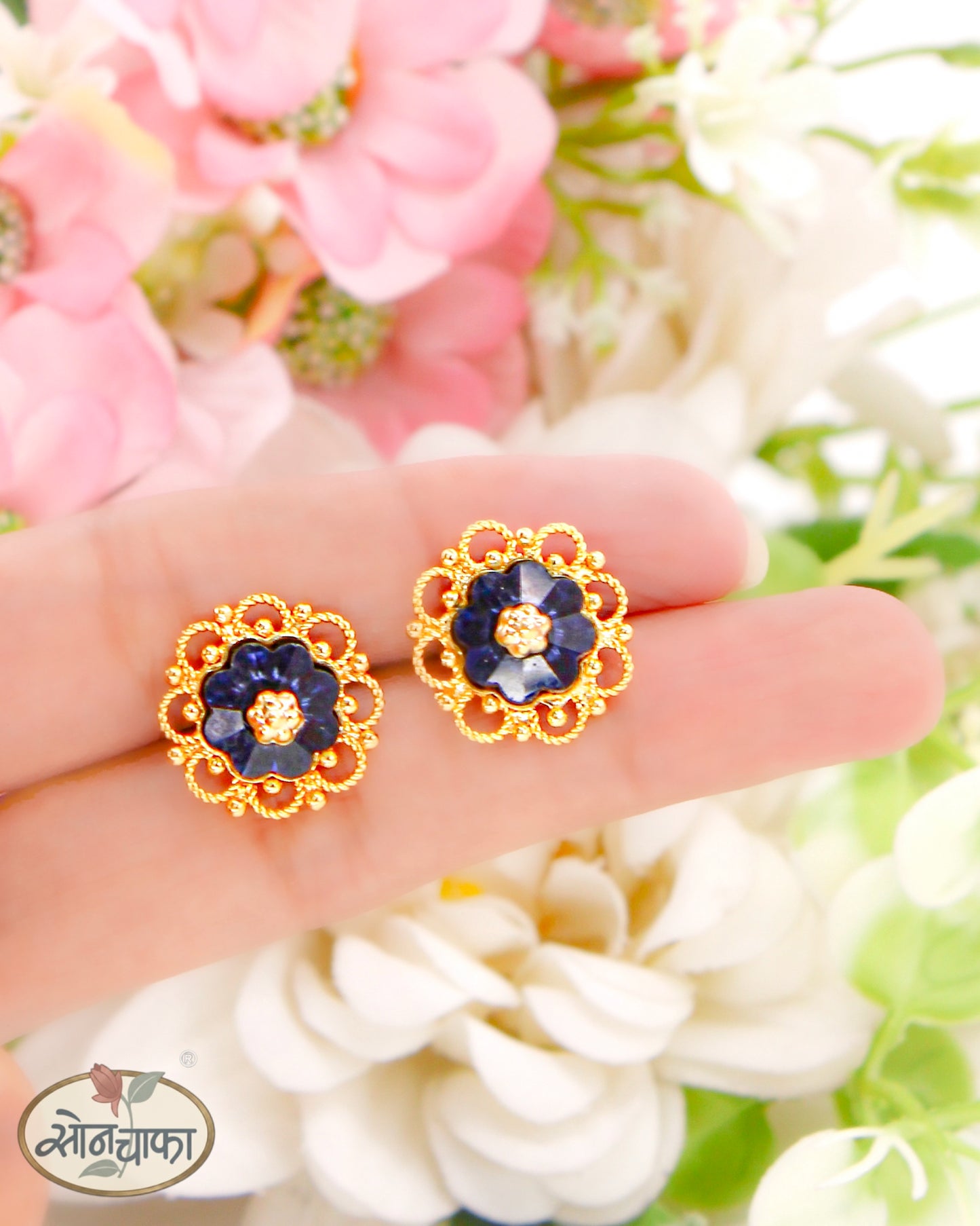 FANCY CHANGEABLE STONE EARRINGS