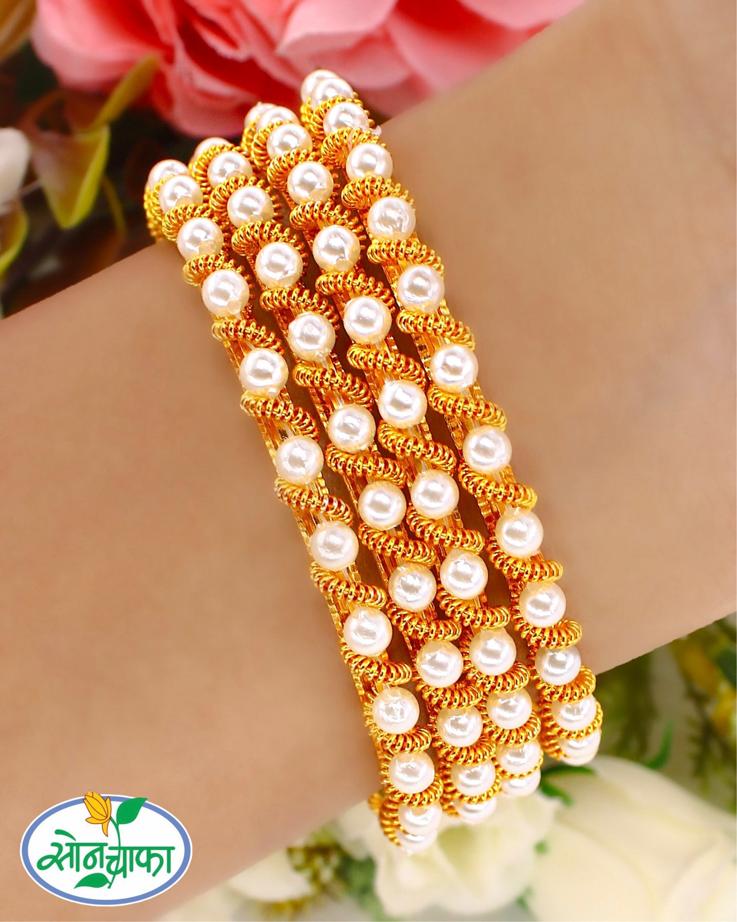 BEAUTIFUL PEARL BANGLES