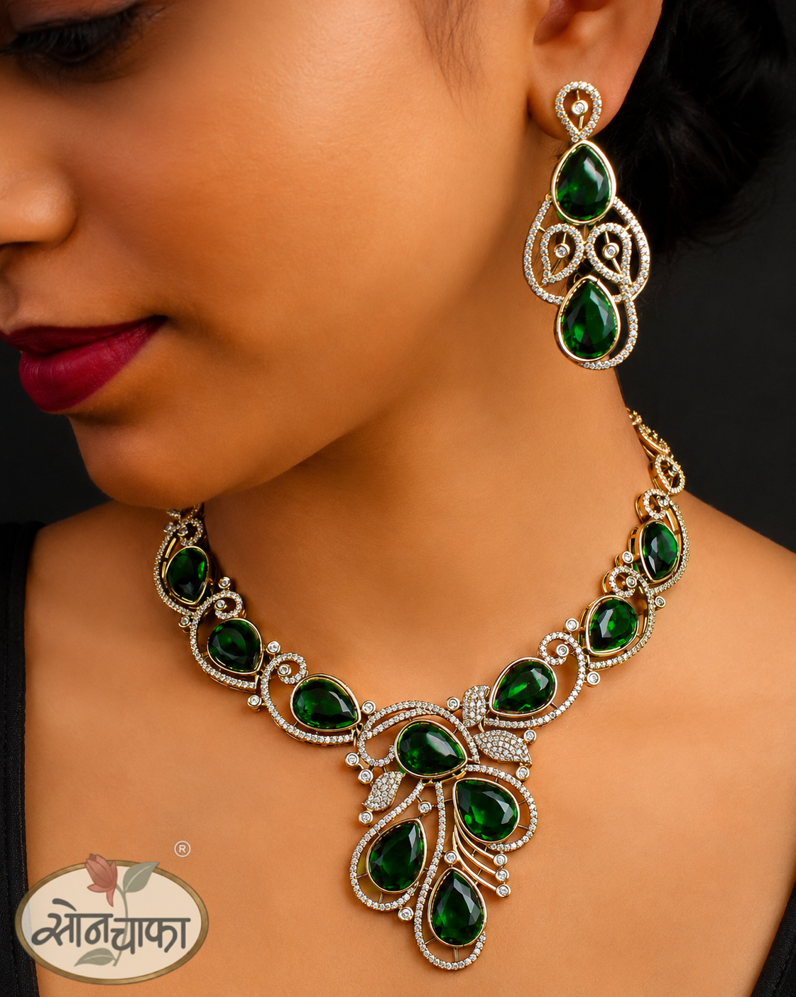 PEACOCK BLOOM NECKLACE