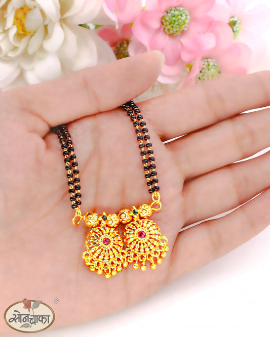 DESIGNER GOLDEN BEADS MANGALSUTRA