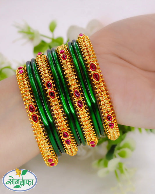 LEAF DESIGNER BANGLES