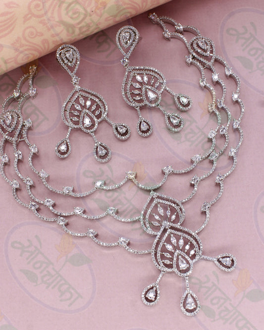 WEDDING DIAMOND NECKLACE SET