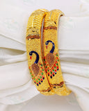 TRADITIONAL PEAFOWL MINAKARI BANGLES