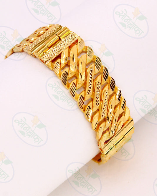 ELEGANT GOLD PLATED MEN'S BRACELET