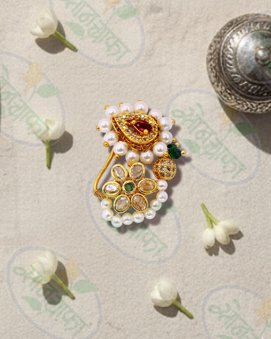 ELEGANT PEARL BEADS NATH