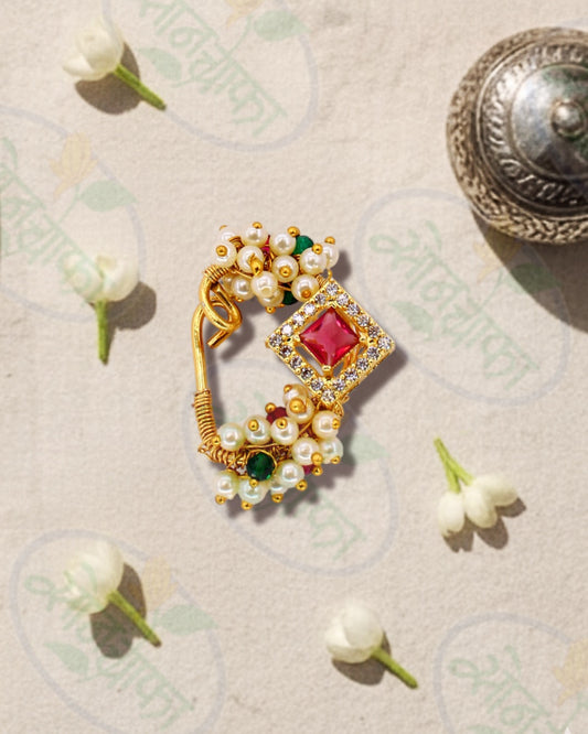 PEARL BEADS DESIGNER NATH