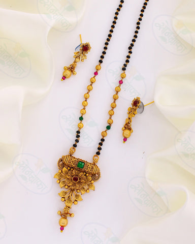 LEAFY-FLORAL CLASSY MANGALSUTRA