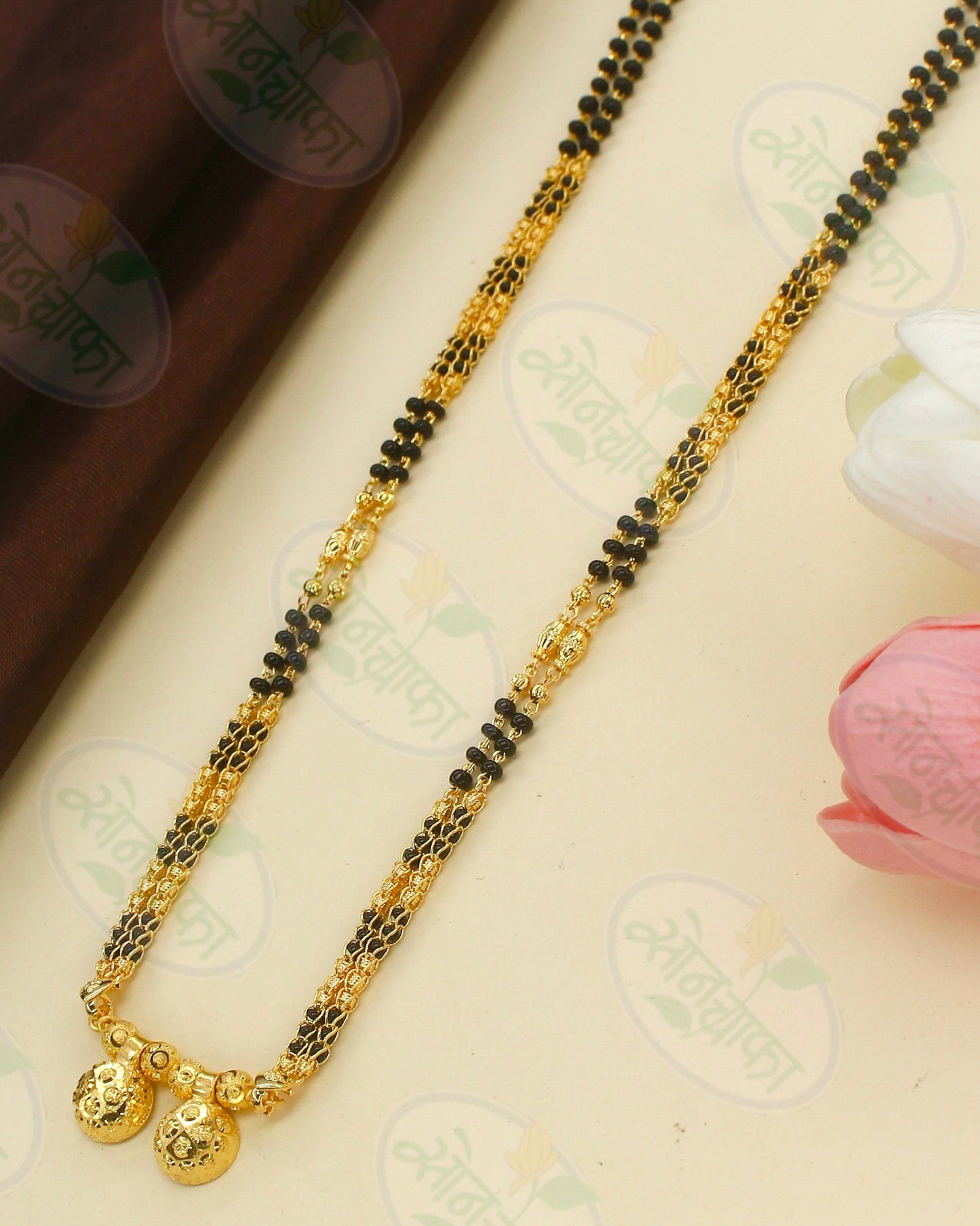 BALCK BEADS DEIGNER MANGALSUTRA