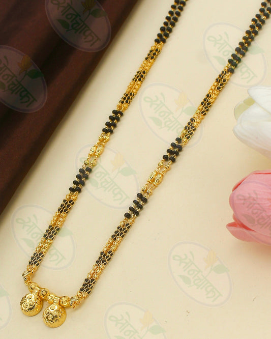 BALCK BEADS DEIGNER MANGALSUTRA