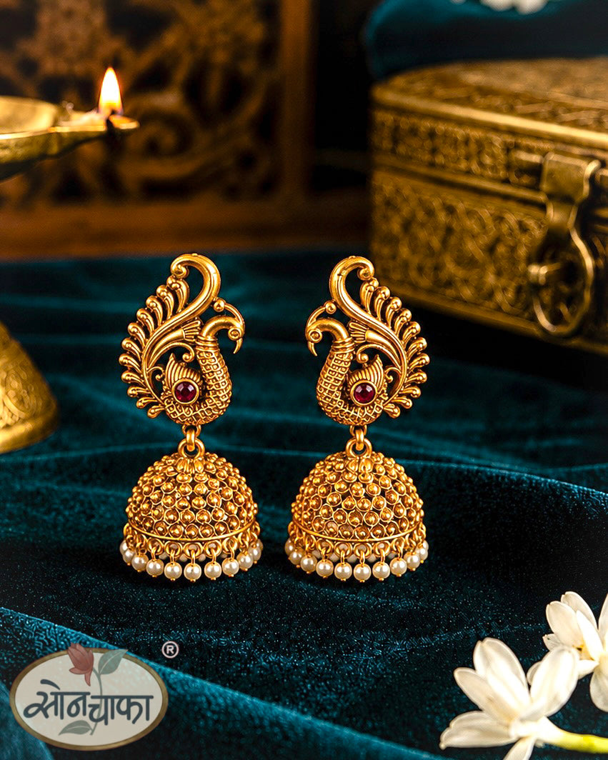 CLASSY PEACOCK JHUMKI