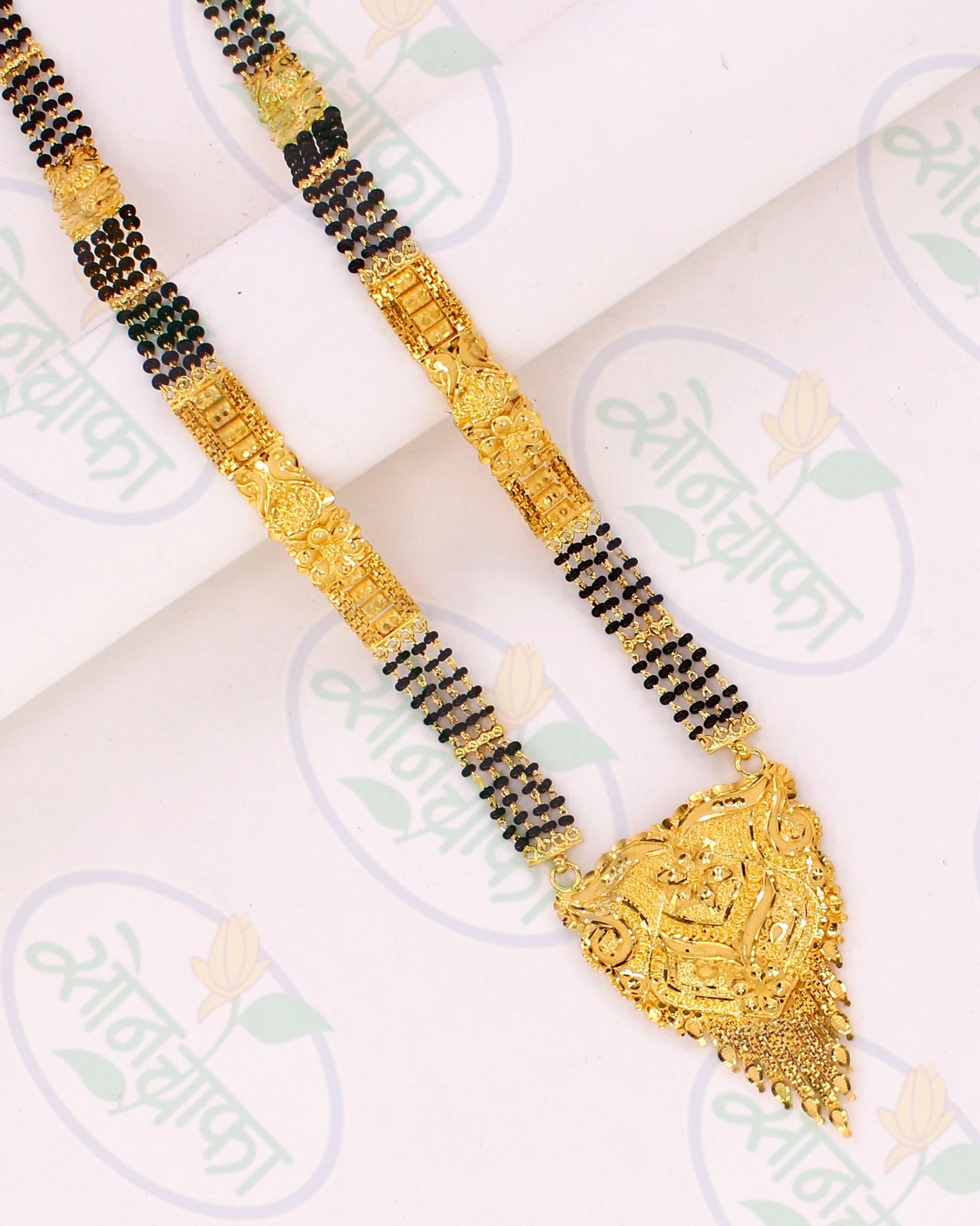 BEAUTIFUL BLACK BEADS MANGALSUTRA