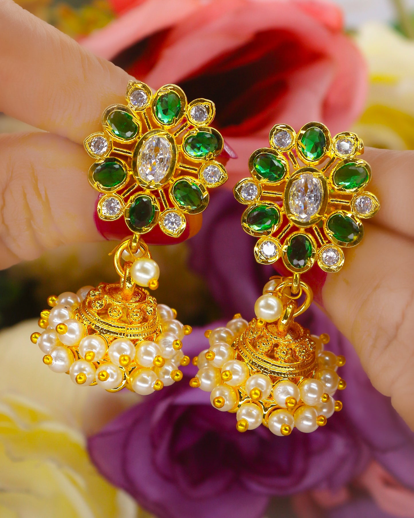 CLASSY MOTI EARRINGS