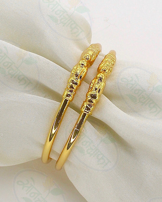 FANCY GOLD PLATED BABY BANGLES