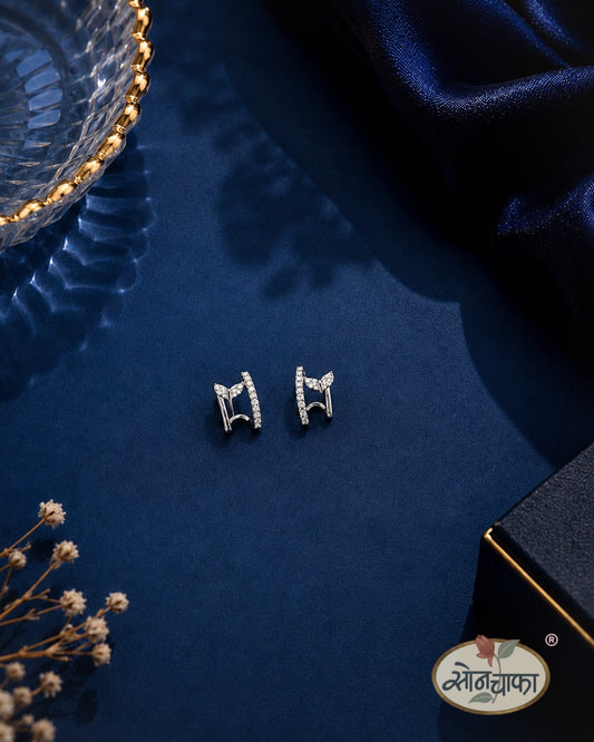 SPARKLING DIA EAR-STUDS