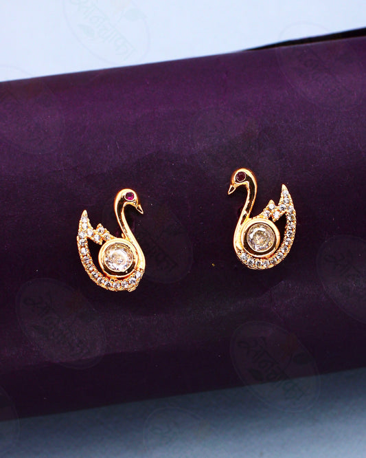 PEACOCK DESIGNER DIAMOND EARRINGS