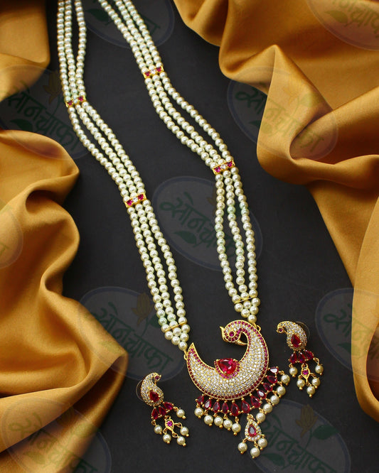 ENTICING PEACOCK NECKLACE