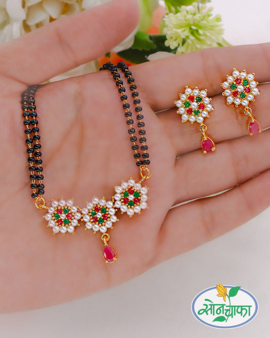FLOWERET MOTI MANGALSUTRA