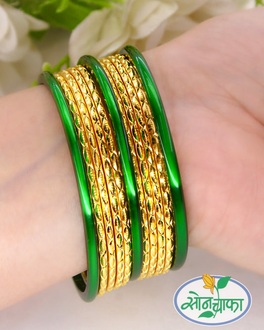 BRILLIANT GOLD PLATED BANGLES