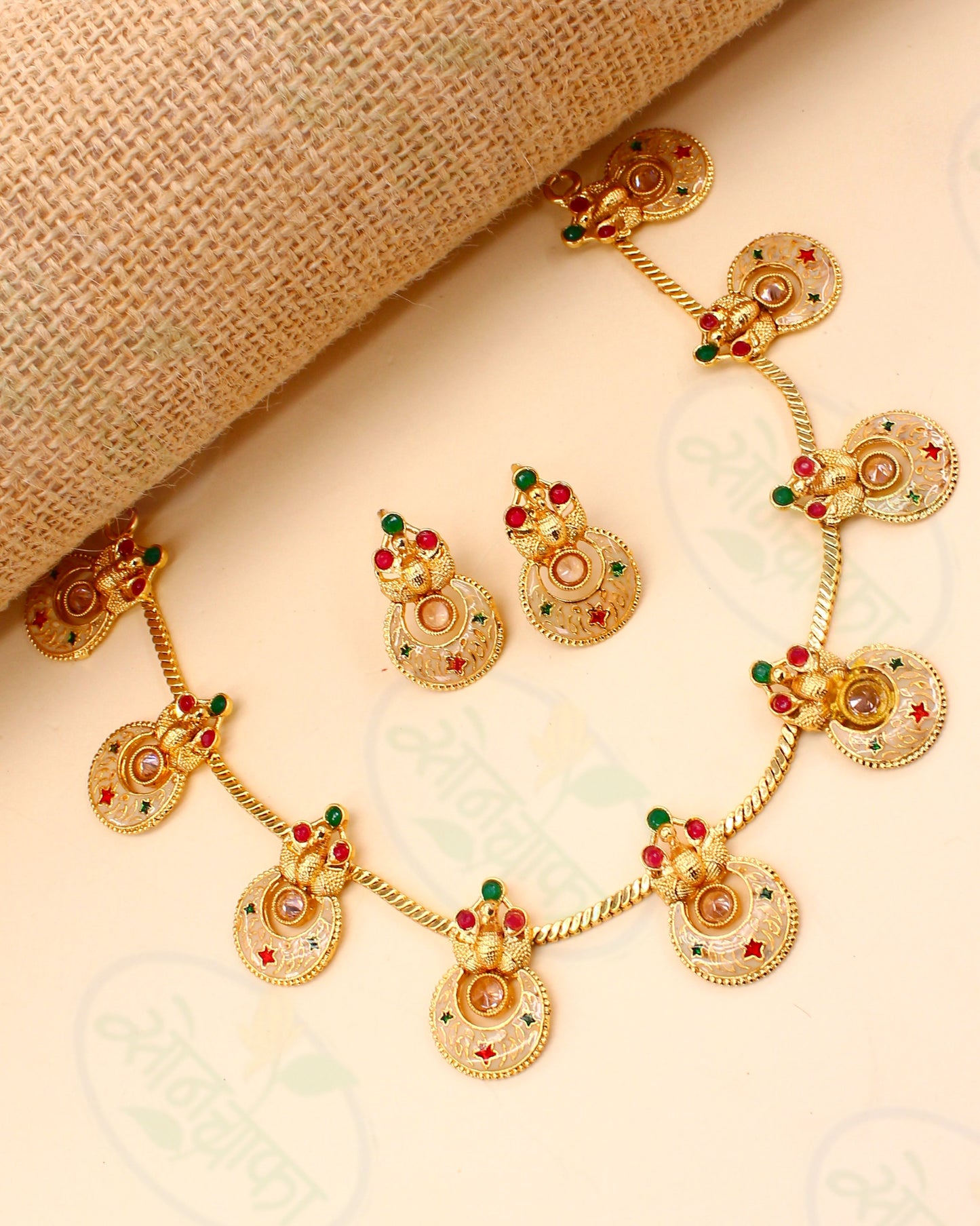 ELEGANT PEACOCK DESIGNER NECKLACE