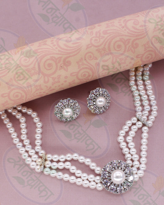 FANCY PEARL BEADS NECKLACE