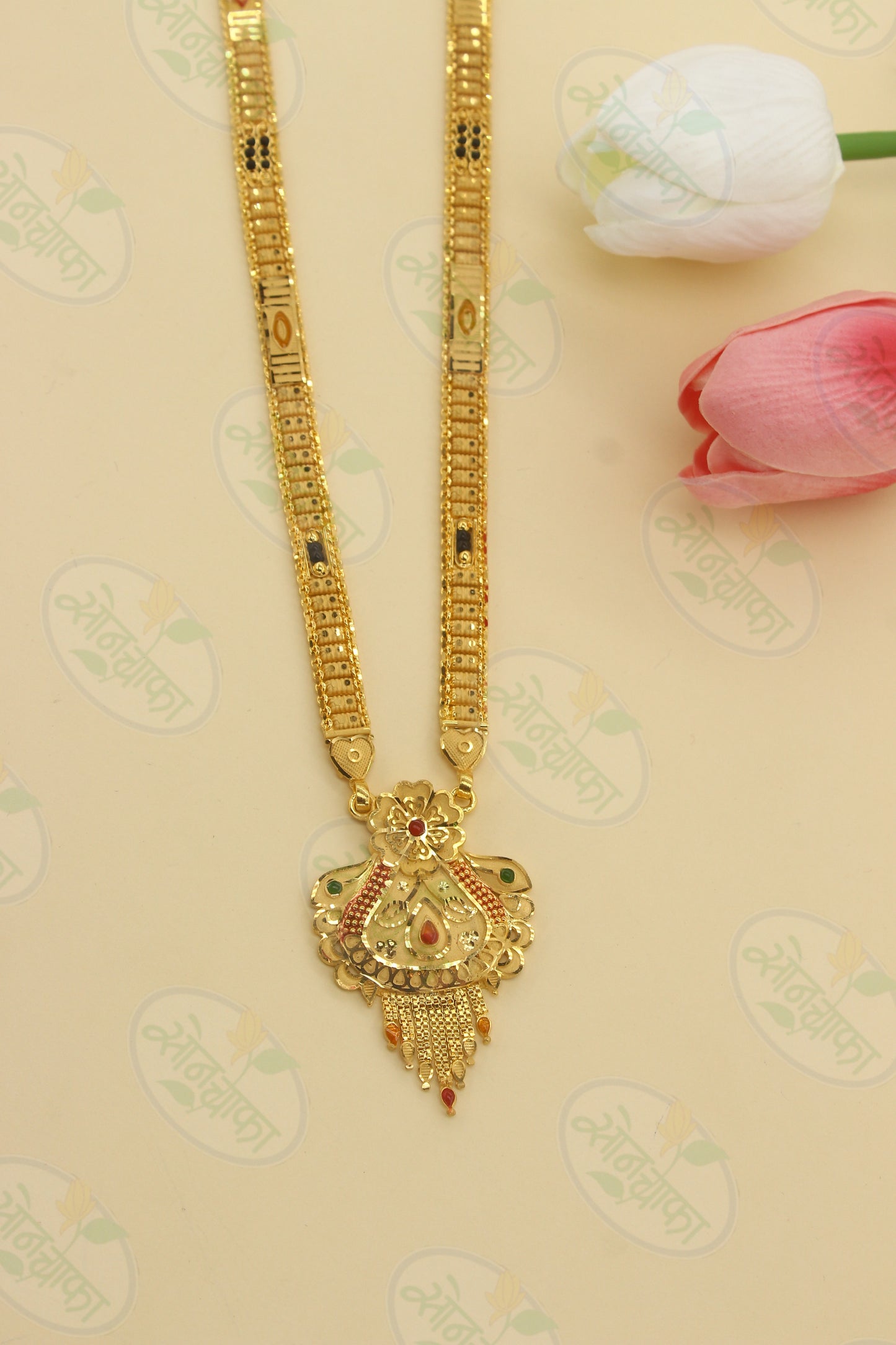 LEAF WITH FLORET DESIGNER MANGALSUTRA