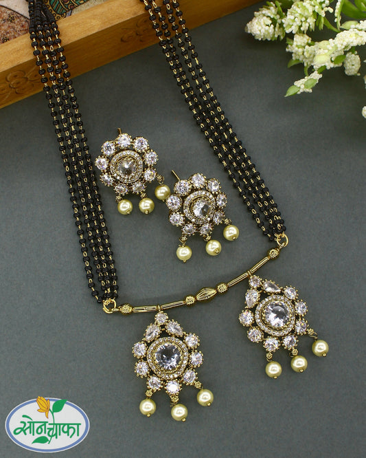 WHITE STONE RAJASI MANGALSUTRA