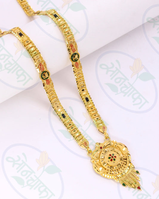 PRETTY SPARK GOLD PALTED MANGALSUTRA