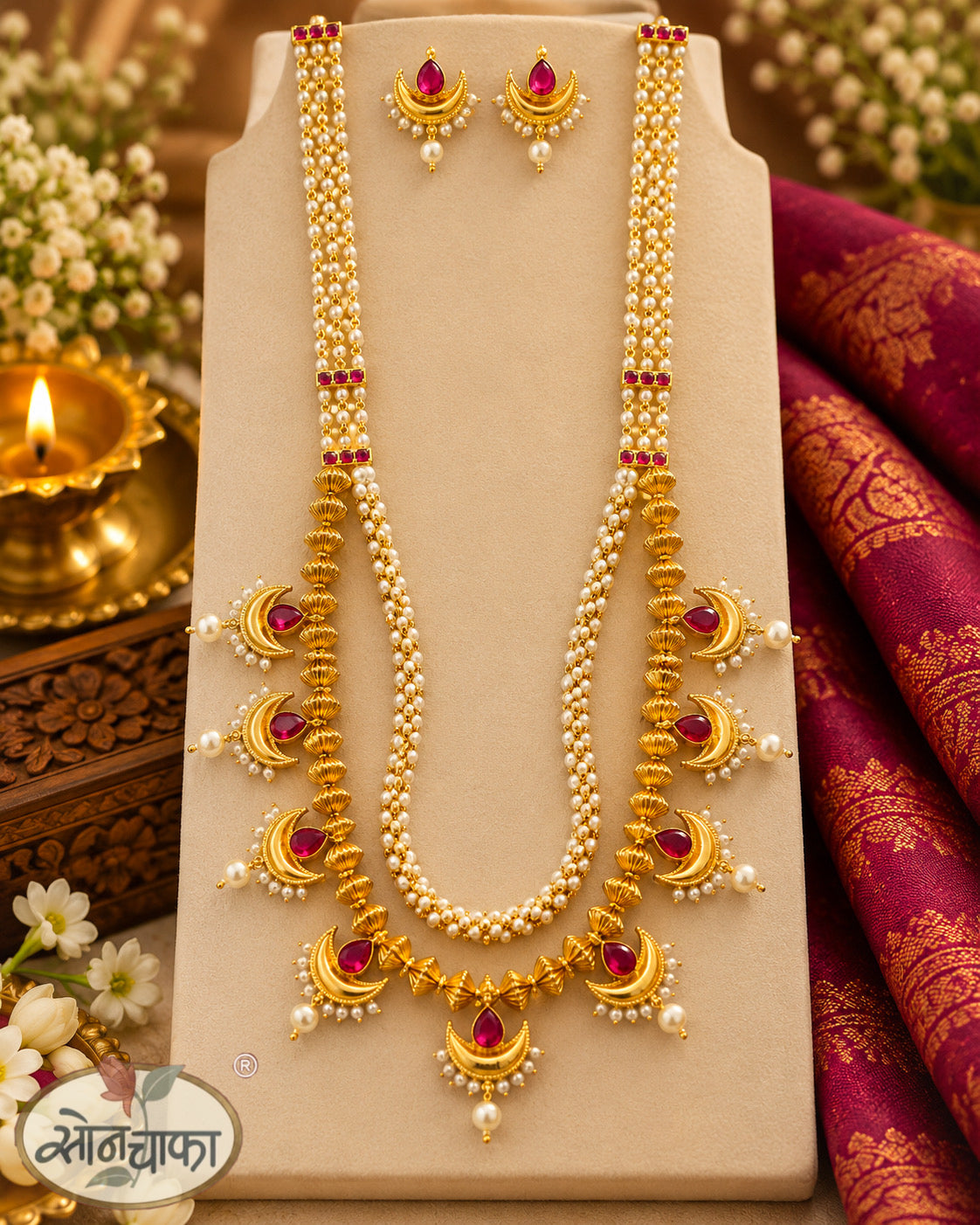 CHANDRACOR ELEGANCE PEARL NECKLACE
