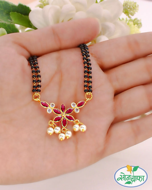 PRETTY FLORAL DESIGNER MANGALSUTRA