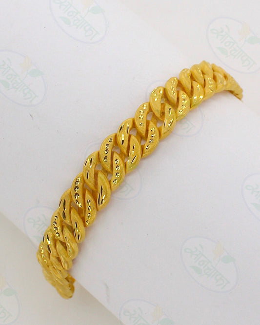 SIMPLE ELEGANT GOLD PLATED MEN'S BRACELET