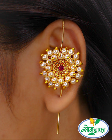 ALLURING MOTI EAR-CUFF