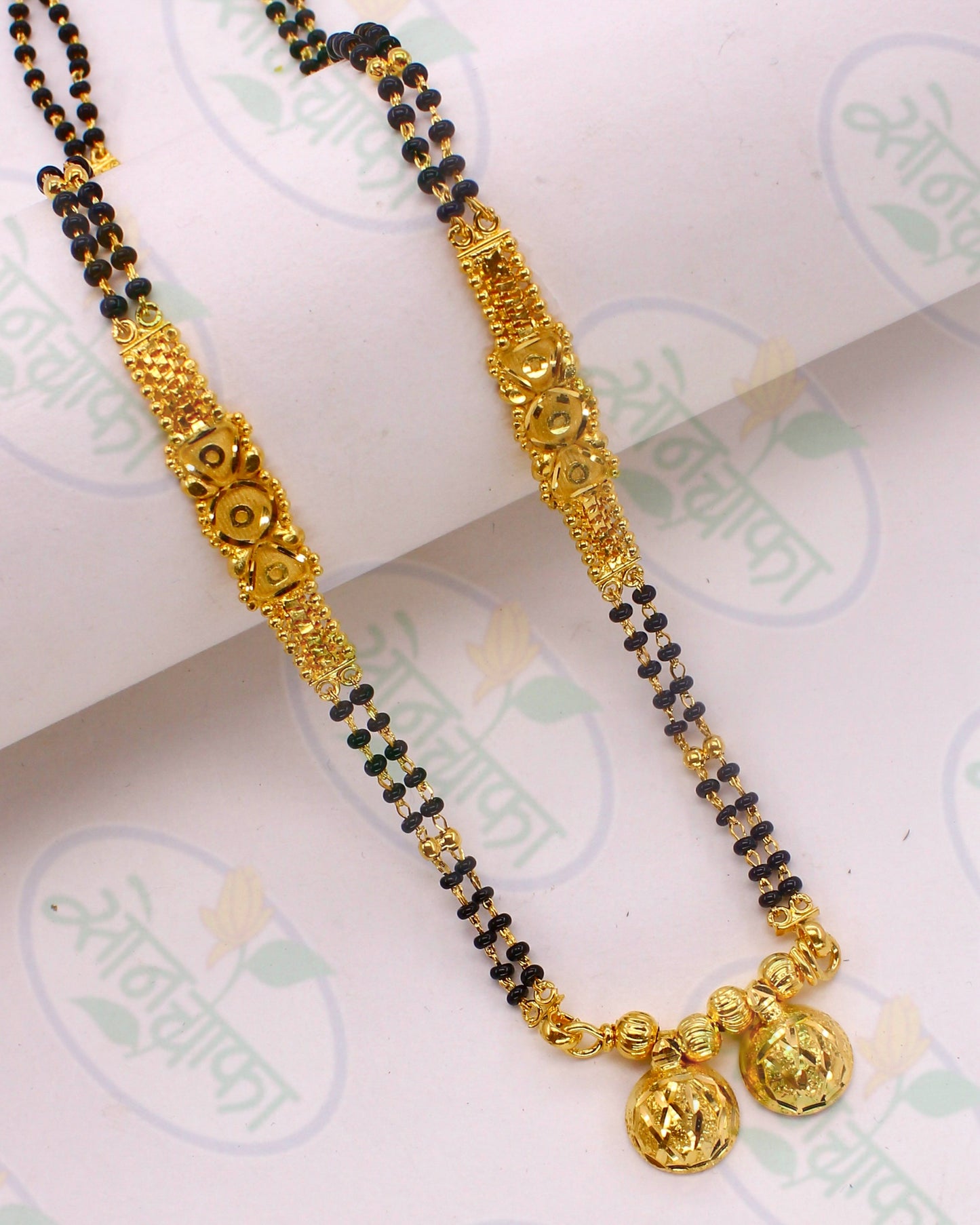 PATTI PATTERN GOLD PLATED MANGALSUTRA