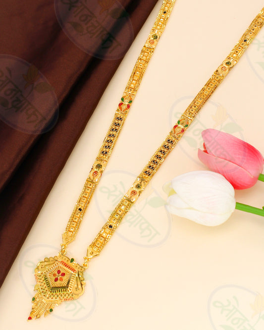 GLEAMING GOLD PLATED MANGALSUTRA