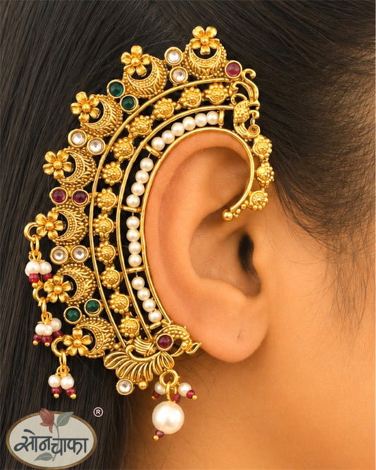 HALF-MOON DESIGNER EAR-CUFF