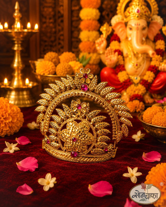 MAJESTIC FLORET GANESHA MUKUT