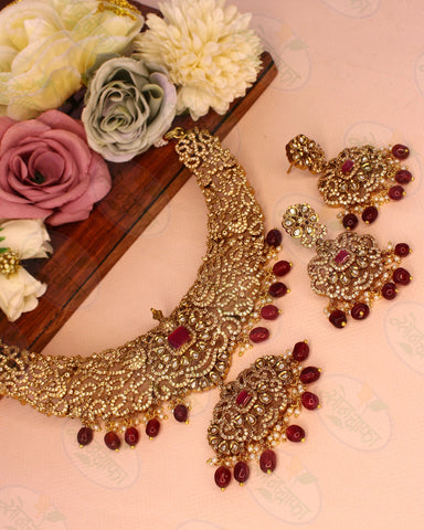 ALLURING BRIDAL DESIGNER NECKLACE