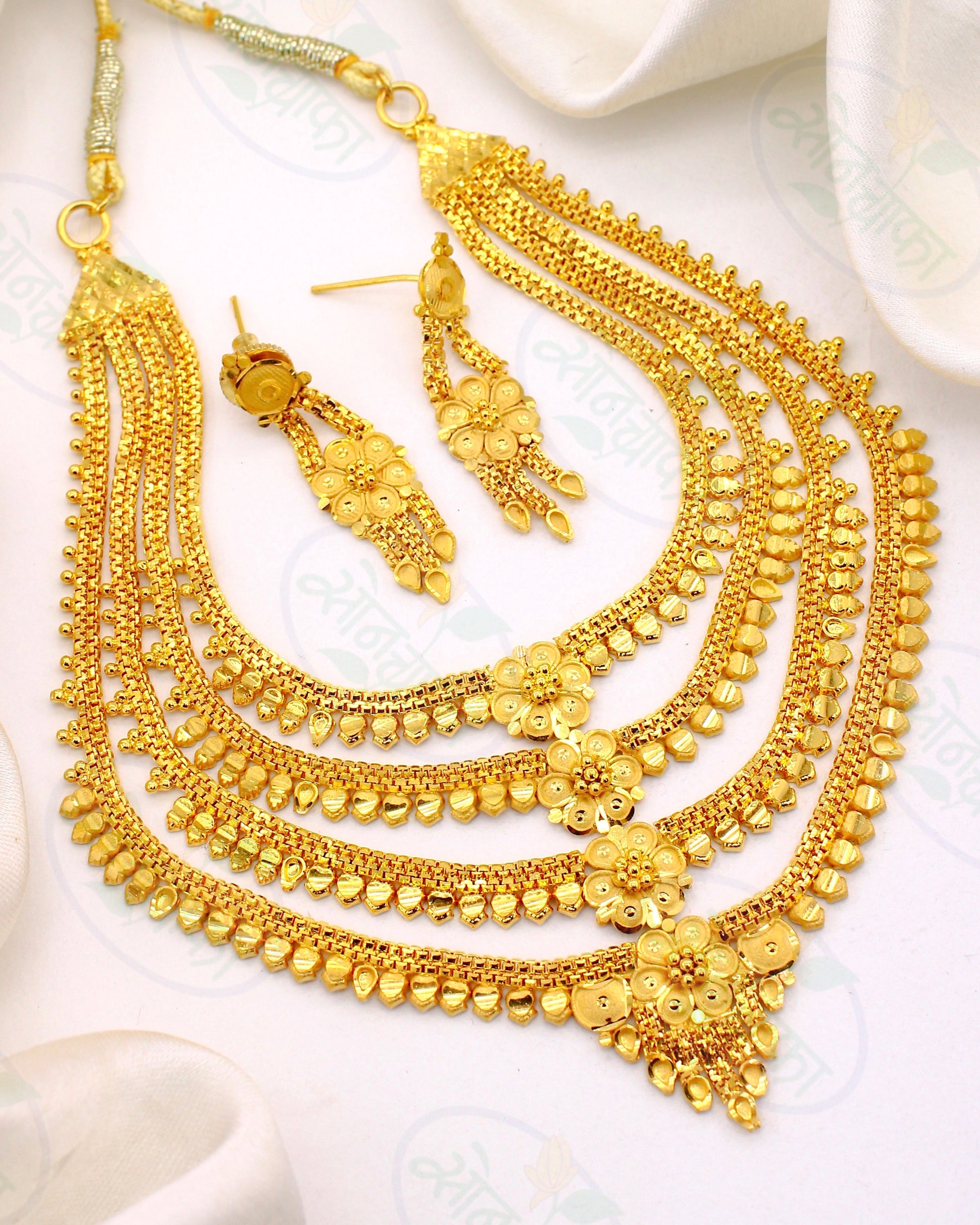 Gold Plated Rani Haar Necklace Design Rani Haar Floral Design Buy