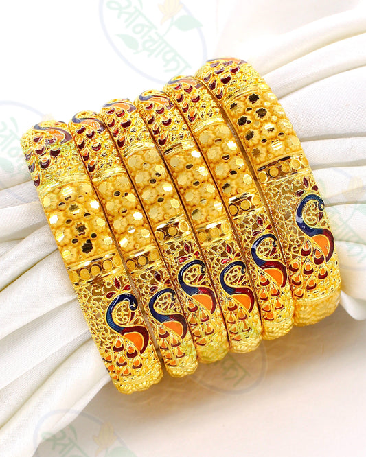 FAIRY PEACOCK DESIGNER BANGLES SET