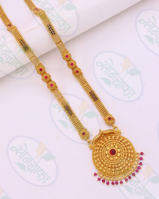 DECOROUS FLOWERET PESHWAI MANGALSUTRA