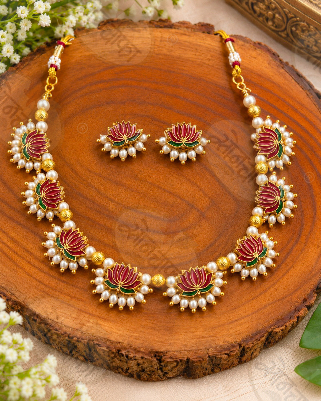 LOTUS DESIGNER NECKLACE