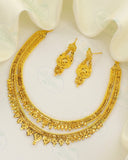 ALLURING GOLD PLATED NECKLACE