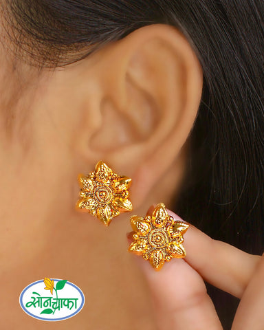 ANTIQUE FLORAL EARRINGS