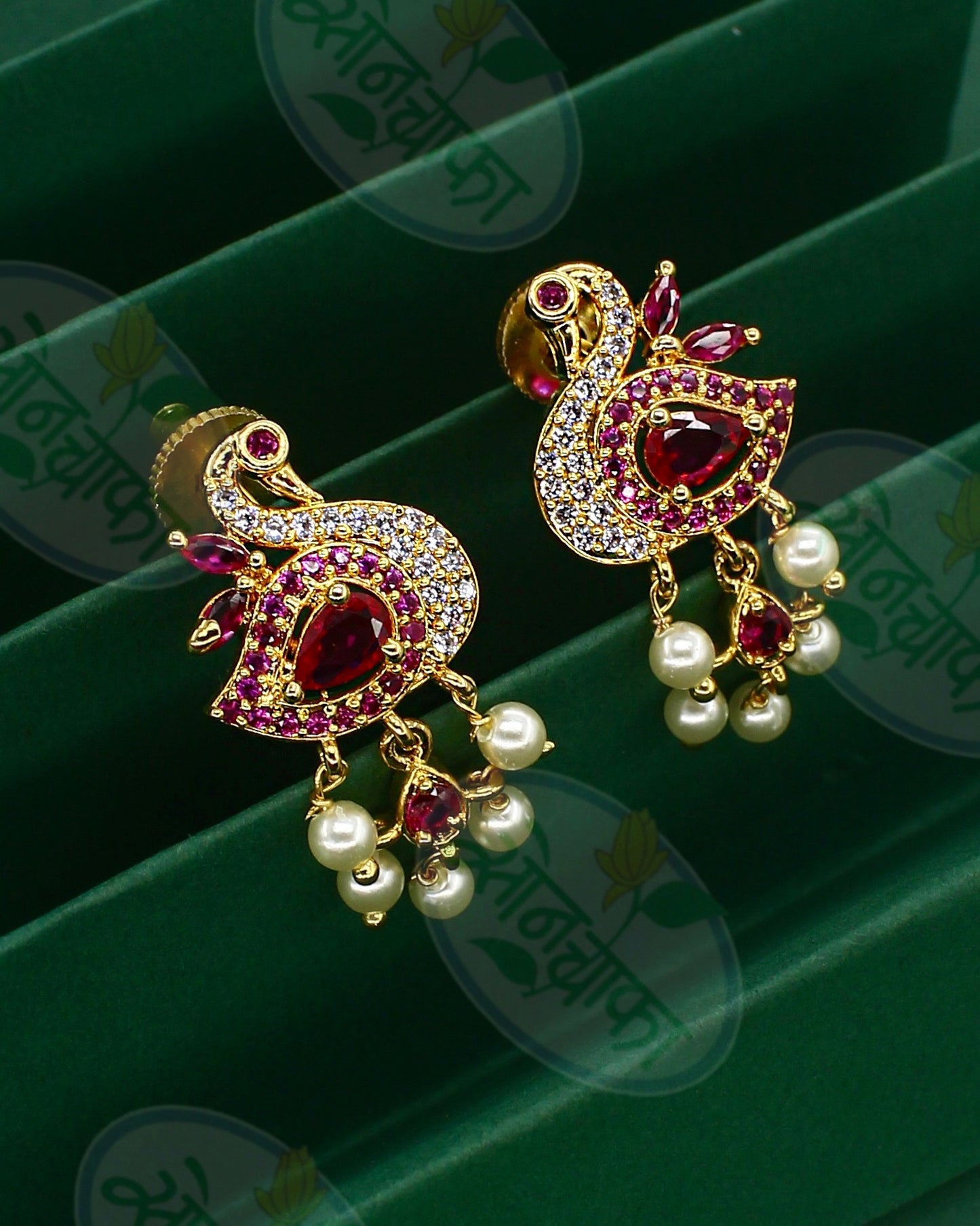 TRADITIONAL PEACOCK EARRINGS