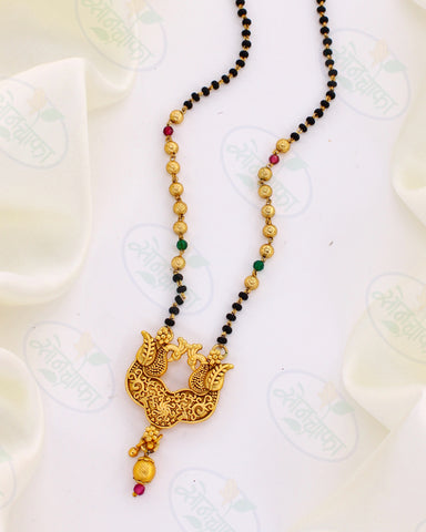 MODISH ELEGANCE PEACOCK MANGALSUTRA